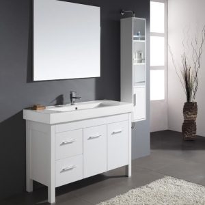 Almandine 48 Inch Single Sink White Vanity