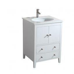 Cassia 25 Inch White Vanity Ak Trading Home Options
